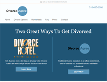 Tablet Screenshot of divorceagree.com